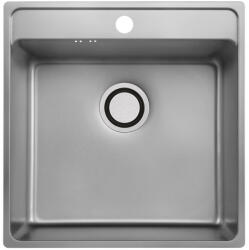 Laveo BESOS egymedencés mosogató, szövetmintás inox (SLB_310T) - modernkonyha