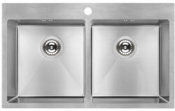 Laveo MARMARA kétmedencés inox mosogató (SAM_020T) - modernkonyha
