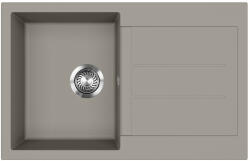 Evido Cubo 45S gránit mosogató, 780 x 500 mm, platina (442061) - modernkonyha