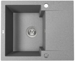 Laveo PICO 45S mini csepptálcás szürke gránit mosogató helytakarékos szifonnal (SBH_513Y) - modernkonyha