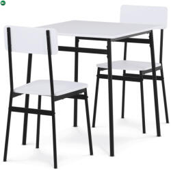 Artium Fehér 2 személyes étkezőgarnitúra 70x70x76 cm - AUT-O2121 WT