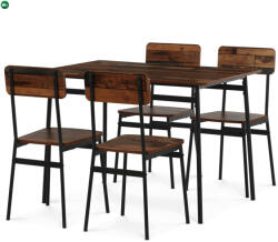 Artium 4 személyes old wood MDF étkezőgarnitúra 110x70x76 cm - AUT-O2155 OLW2