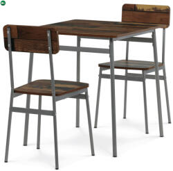 Artium 2 személyes old wood MDF étkezőgarnitúra 70x70x76 cm - AUT-O2122 OLW2