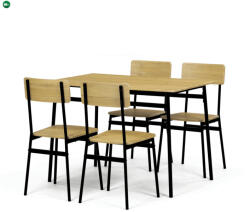Artium 4 személyes vad tölgy MDF étkezőgarnitúra 110x70x76 cm - AUT-O2155 OAK