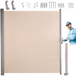 Malatec terasz napellenző kihúzható szúnyoghálóval 180 x 400 cm - bézs