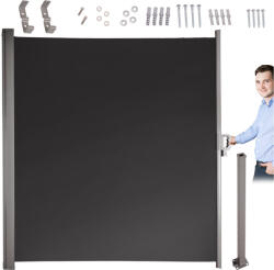 Malatec terasz napellenző kihúzható szúnyoghálóval 180 x 400 cm - szürke