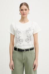 BIZUU női pamut t-shirt BROOKE - bézs 40