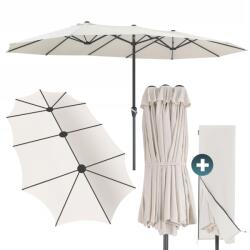Kingsleeve MIAMI dupla napernyő, 460 × 270 cm, bézs Kingsleeve
