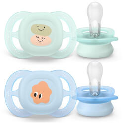 Philips játszócumi Ultra Start mintás 0-2hó fiús 2db - vitalcafe