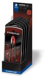 STAEDTLER Körző, precíziós, 3 részes, STAEDTLER "Norix® 555", piros