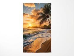  Prosop de plaja cu uscare rapida SUNSETA colorat 70 x 140 cm, 100% microfibra Prosop