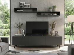 Dulap TV MIYA 150 cm cu polita de perete, antracit