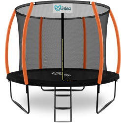 INLEA ULTIMATE Jump Trambulin belső védőhálóval 305 cm - fekete/narancssárga (IN01-0010-OR) - inlea