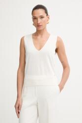 Calvin Klein női top lenvászonnal - bézs S