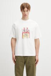 Drôle de Monsieur t-shirt férfi pamut Drôle Café - fehér XL