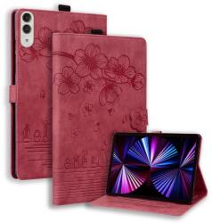  ART BLOSSOM Husă tip carte pentru Lenovo Idea Tab Pro Gen 2 roșie