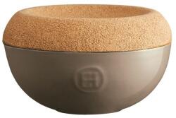 Emile Henry Керамичен канистер за сол с капак "salt cellar" - Ø 14, 5 см - цвят сиво-бежов (eh-8761-95)