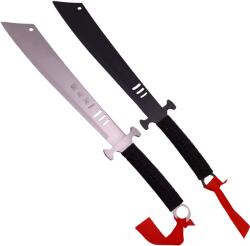 DEPOX Set doua macete de vanatoare DEPOX®, Asian Level, 57 cm, otel inoxidabil, teaca inclusa (0939)