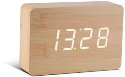 Gingko Design GINGKO Часовник с термометър BRICK - буково дърво с бели цифри (Gingko-GK15W11) Будилник