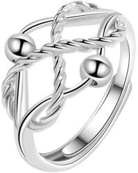  Piper fonott gyűrű whitegold (állítható méret)