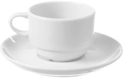 Hendi Ceasca cu farfuriuta Bianco 230 ml portelan alb, , Fine Dine, DNHFD-799352 (DNHFD-799352)