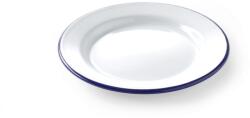 HENDI Farfurie intinsa emailata, diametru 24 cm, model traditional alb / albastru, Hendi, DNH621233 (DNH621233)