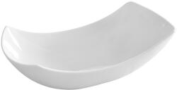 HENDI Bol servire modern, Hendi Vanilla, 225x111x(H)62 mm, portelan rezistent, forma dreptunghiulara curbata, DNH785560 (DNH785560) Castron