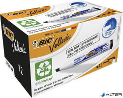 BIC Flipchart- és táblamarker, 1, 1-5, 6 mm, vágott, BIC "Velleda ecolutions", fekete (525828/904946)