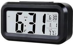 ProCart Ceas digital de birou, afisaj LCD, temperatura interior, alarma, data, iluminare de fundal (594193)