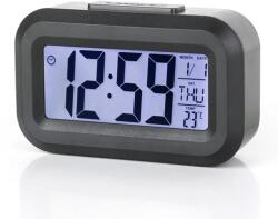 ProCart Ceas digital multifunctional, afisaj ora, data, temperatura, alarma, snooze, iluminare nocturna, negru (659054BLACK)