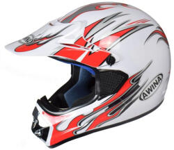 Awina Casca cross ATV, Awina TN-8686-30, culoare alb rosu, marime L (AJ0365) - mxenduro