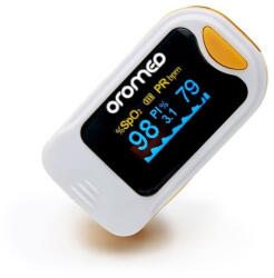 oromed Pulsoximetru pentru deget Oromed, cu display, interval de puls 30 - 250 BPM, Alb