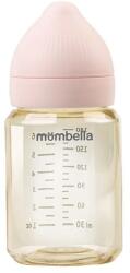 Mombella Biberon Anti-colici Mombella Classic PPSU, 180 ml, cu Tetină Silicon S - Flux Lent (0-3 Luni) - Old Rose (M01835)