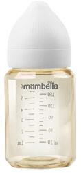Mombella Biberon Anti-colici Mombella Classic PPSU, 180 ml, cu Tetină Silicon S - Flux Lent (0-3 Luni) - Ivory (M01833)