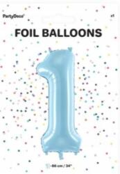 PartyDeco Héliumos fólia lufi levegő szám 1 kék 86 cm 1 darab