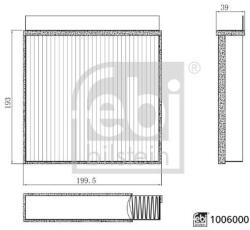 Febi Bilstein Filtru, aer habitaclu FEBI BILSTEIN 1006000 (1006000)