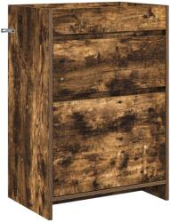 vidaXL Dulap sub chiuveta pentru baie Stejar fumuriu 56 x 37, 5 x 81 cm GartenMobel Dekor (890732)
