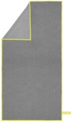Sersimo Prosop din microfibra pentru plaja si fitness, 180x100 cm, gri, cu husa (ACT-0192) Prosop