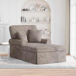vidaXL Chaise Lounge cu fusta cu perna Nisipiu 157 x 91 x 91 cm ARES GartenMobel Dekor (42022956)