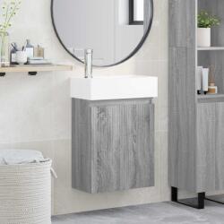 vidaXL Unitate de baie cu robinet Sonoma gri 45, 5 x 22, 5 x 84 cm GartenMobel Dekor (889447)