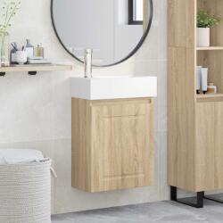 vidaXL Unitate de baie cu robinet Stejar Sonoma 45, 5 x 22, 5 x 84 cm GartenMobel Dekor (889503)
