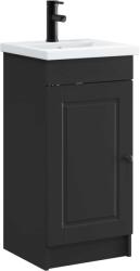 vidaXL Mobila de baie cu chiuveta Negru 42 x 40 x 84, 5 cm GartenMobel Dekor (890055)