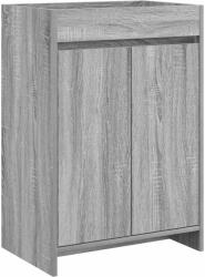 vidaXL Dulap sub chiuveta pentru baie Sonoma gri 56 x 37, 5 x 81 cm GartenMobel Dekor (890781)