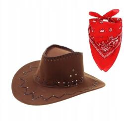  Cowboy Seriff Jelmez Kalap Kendő Vadnyugat Country