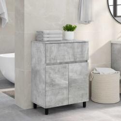 vidaXL Unitate Vanity pentru Baie Gri Beton 60 x 35 x 80 cm GartenMobel Dekor (889418)