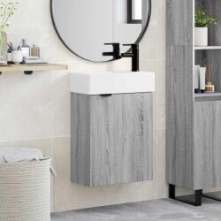 vidaXL Unitate de baie cu robinet Sonoma gri 45, 5 x 22, 5 x 84 cm GartenMobel Dekor (889438)