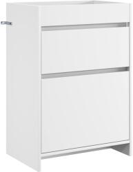 vidaXL Dulap sub chiuveta pentru baie Alb 56 x 37, 5 x 81 cm GartenMobel Dekor (890728)