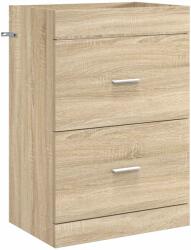 vidaXL Dulap sub chiuveta pentru baie Stejar Sonoma 56 x 37, 5 x 81 cm GartenMobel Dekor (890706)