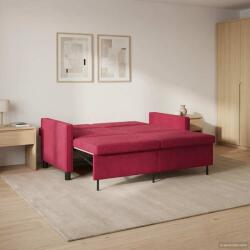 vidaXL Pat canapea Rosu Vin Tesatura GartenMobel Dekor (42033357) Canapea