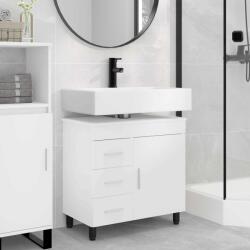 vidaXL Unitate Vanity pentru Baie Alb 60 x 35 x 60 cm Lemn prelucrat GartenMobel Dekor (889375)